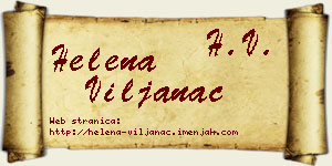 Helena Viljanac vizit kartica